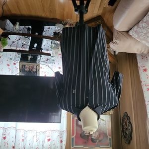 Yves Saint Laurent black pin strip shirt size xl